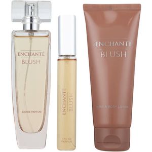 Enchante Blush Eau De Parfum 100ml, Wand 15ml And Body Lotion Trio Set